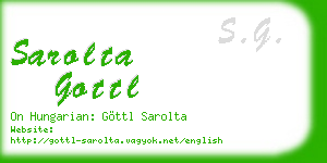 sarolta gottl business card