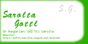 sarolta gottl business card